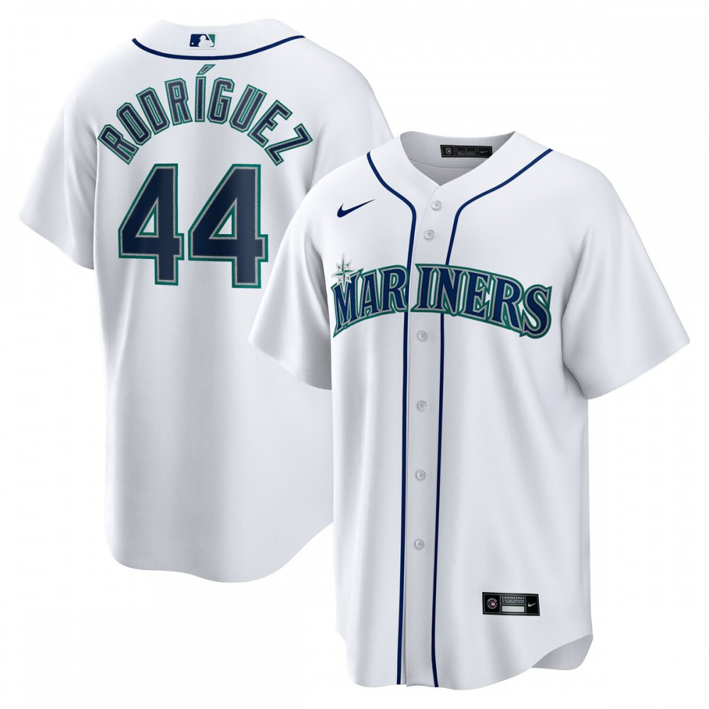 Julio Rodriguez Seattle Mariners Home Replica Player Jersey - White-Pro Kit Vault | Brand New 26/27 Sports Jerseys